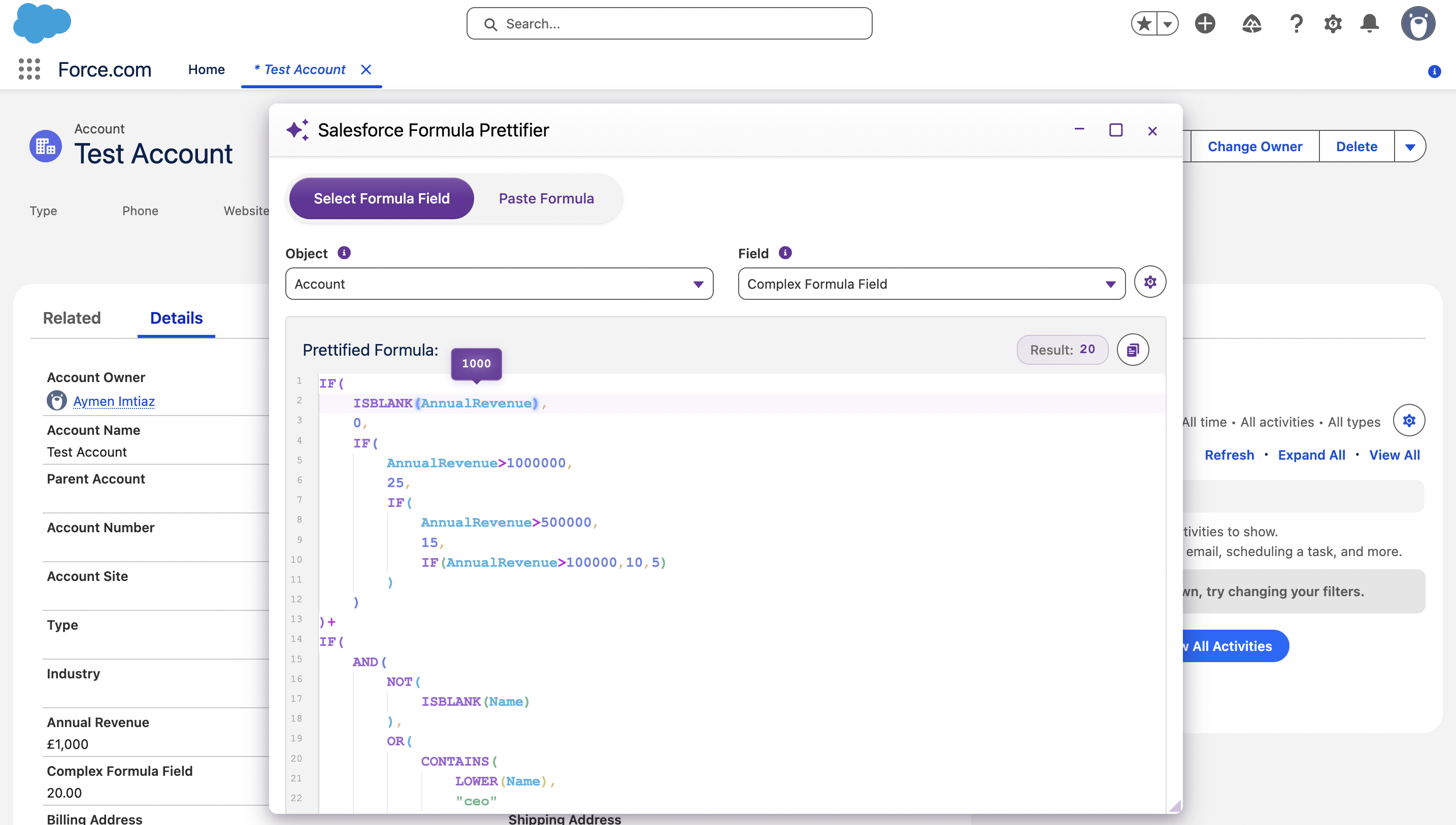 Select Mode with Hover Values